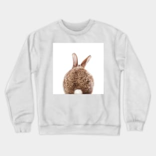 Brown Bunny Tail, Baby Rabbit, Kids Art, Baby Animals Art Print By Synplus Crewneck Sweatshirt